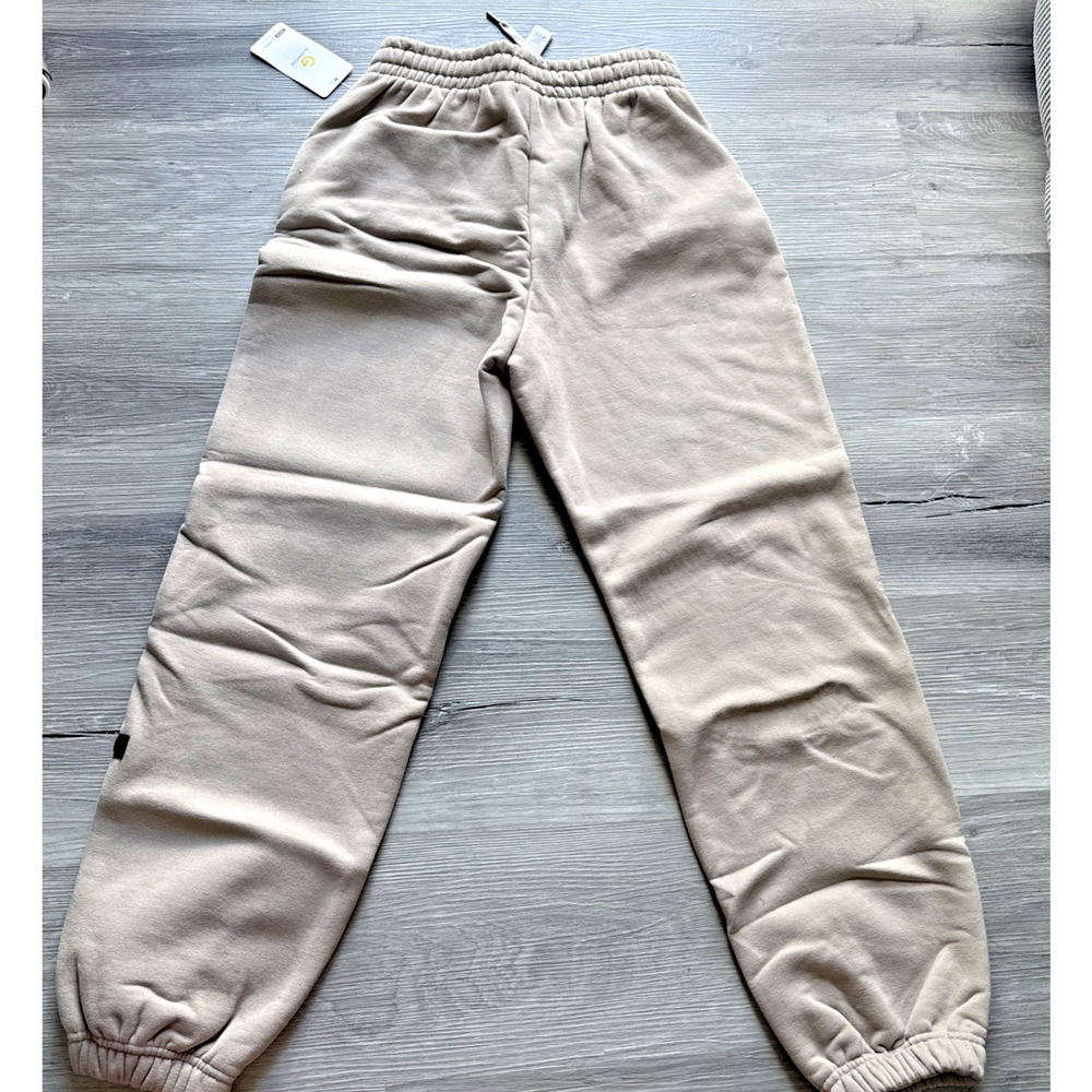 Glowmode Heavyweight Oversized Joggers Sweatpants, Khaki, Small